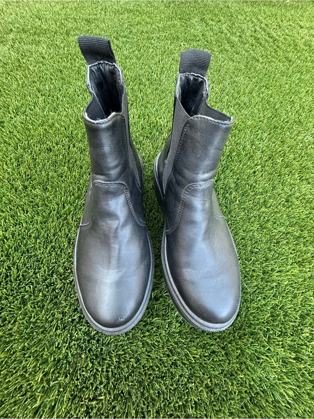 ASOS Black Platform Chelsea Boots